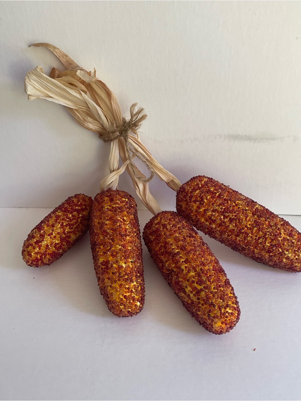 Autumn Glitter Corn Bundle - Decorative Orange Fall Accents